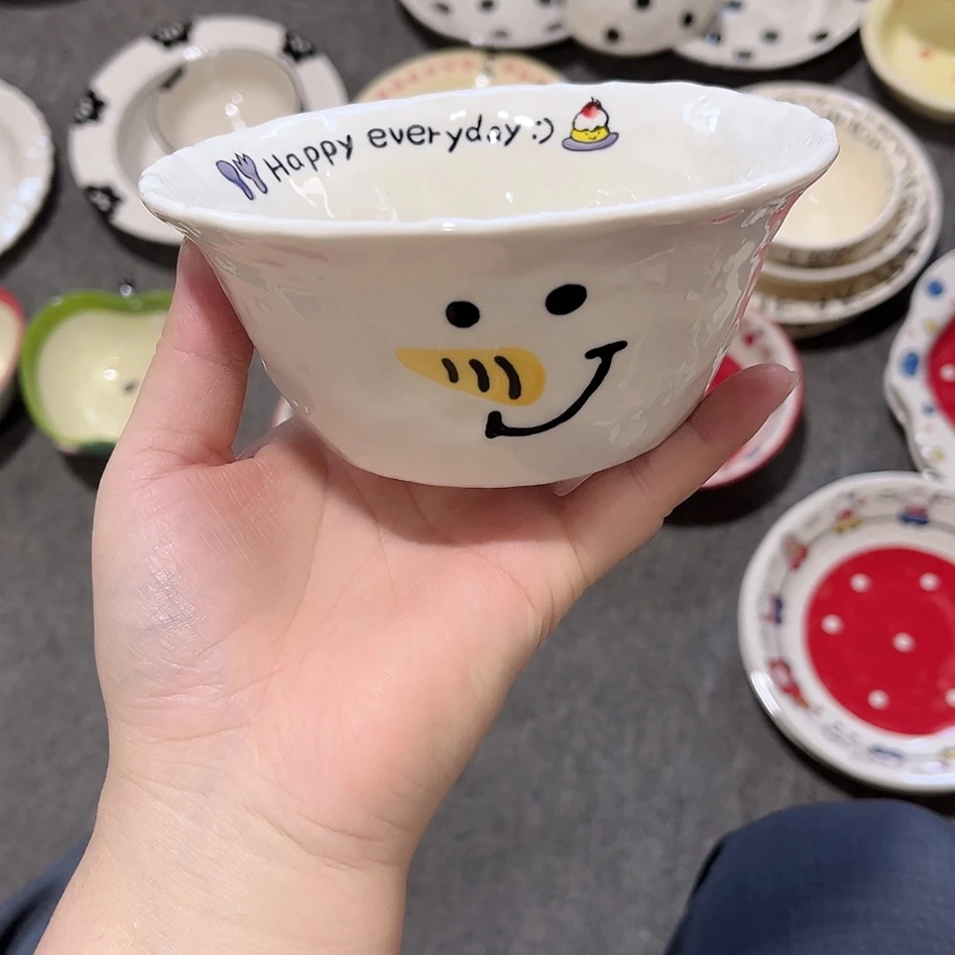 长鼻雪人5寸陶瓷餐具