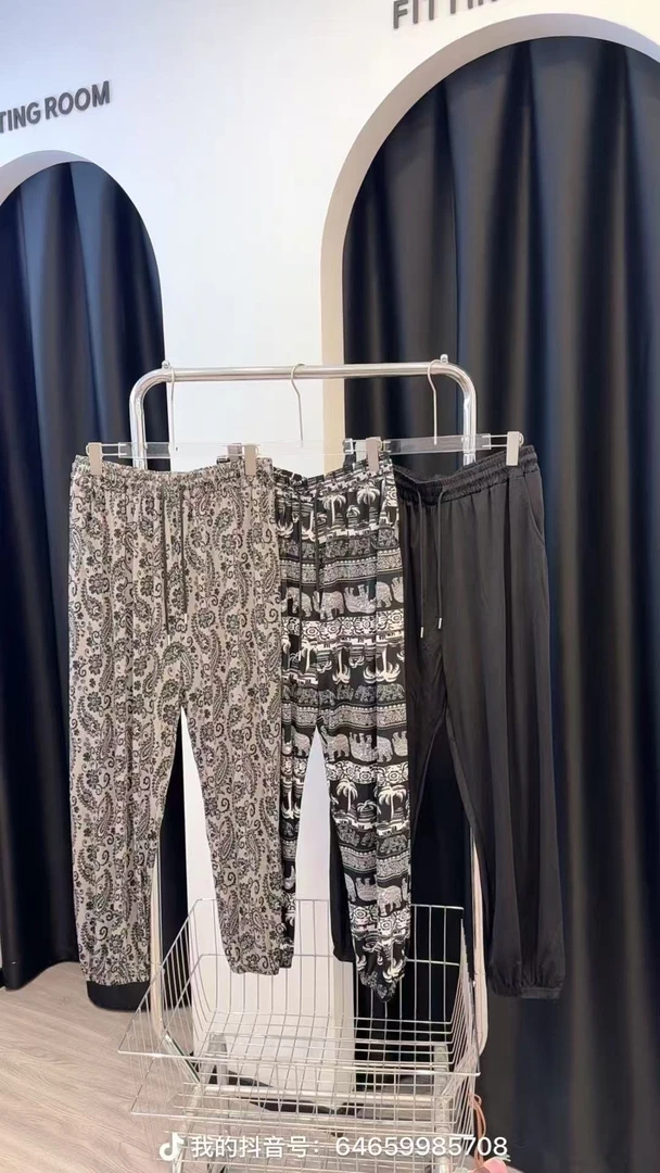 2025夏季新款冰感清爽休闲束脚防蚊休闲裤