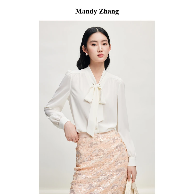 【初依专属】MandyZhang法式衬衫女春薄上衣MCYO2967