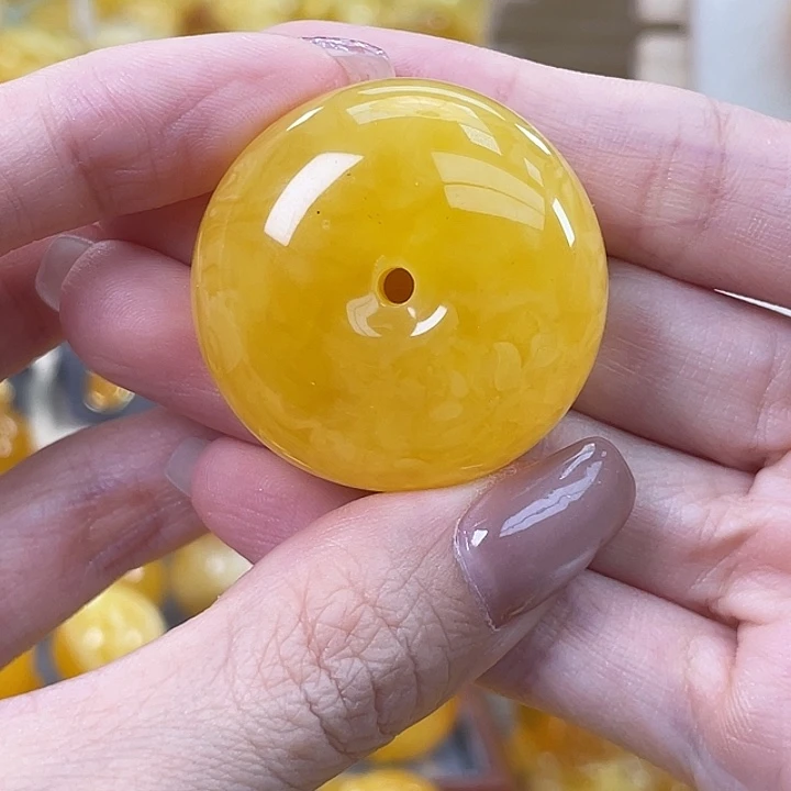 琥珀未镶嵌珠宝奇石琥珀蜜蜡 微瑕J