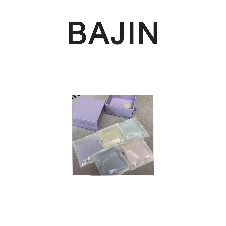 B5185【首次免洗塑封季抛型女士内裤】五条装桑蚕丝莫代尔短裤盒装