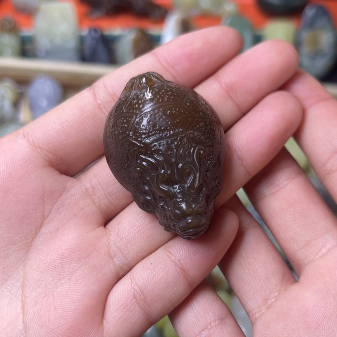 和田玉把件未镶嵌洋*骨