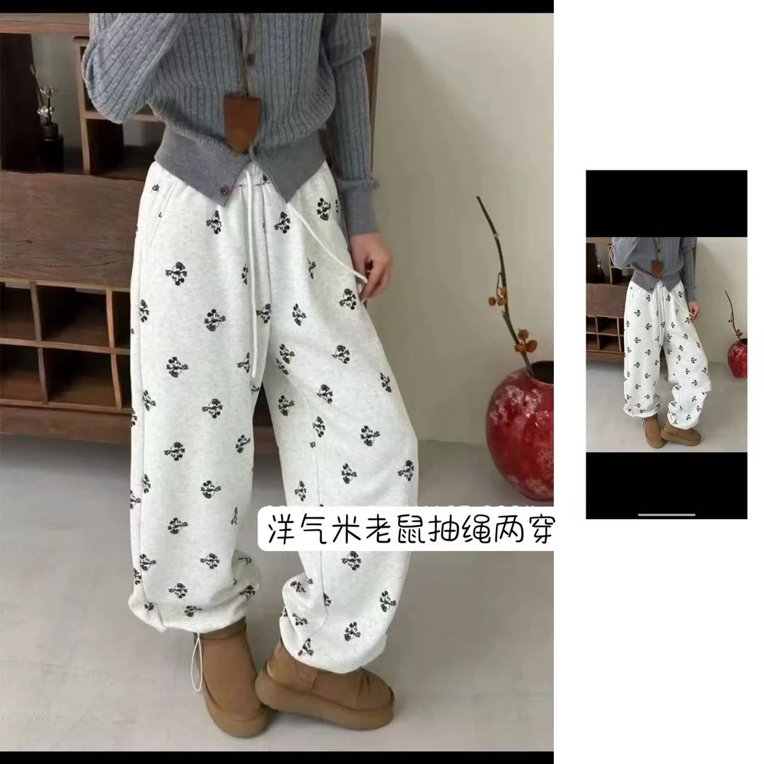 33推荐 HMZ#8197 日系抽绳两穿休闲裤 加绒 01-07