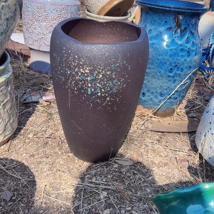 紫砂花盆高度31口20