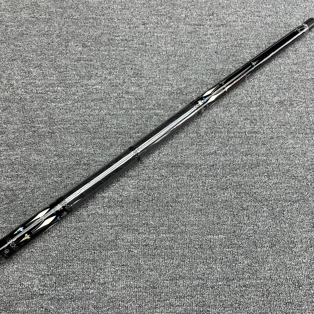 福杆两段式枫叶中式八球九球纯手工制作专业台球杆二分之一分体