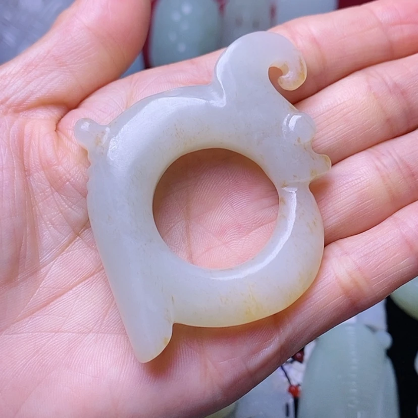 【闪购商品】和田玉未镶嵌挂件新***缘