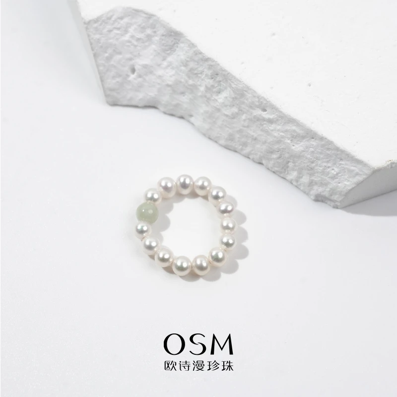 欧诗漫珠宝【DQ】淡水珍珠戒指时尚 晚风玉露 103515