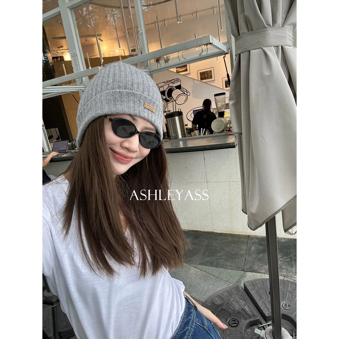 【ASHLEYASS】“snow”纯色V领四色竹节棉下摆哈唆工艺T恤LSS241594R