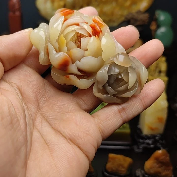 印石寿山石手把件手把件