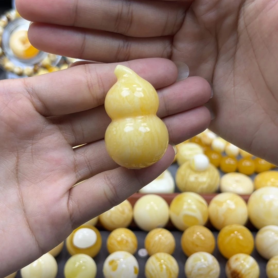 琥珀未镶嵌手串葫芦元旦活动福利价