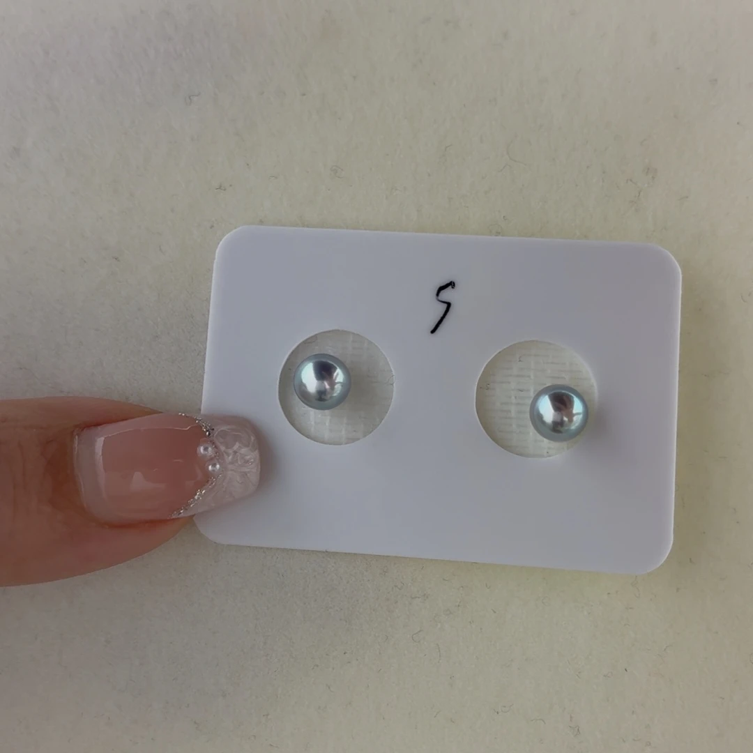 耳饰海水珍珠银S925镶嵌