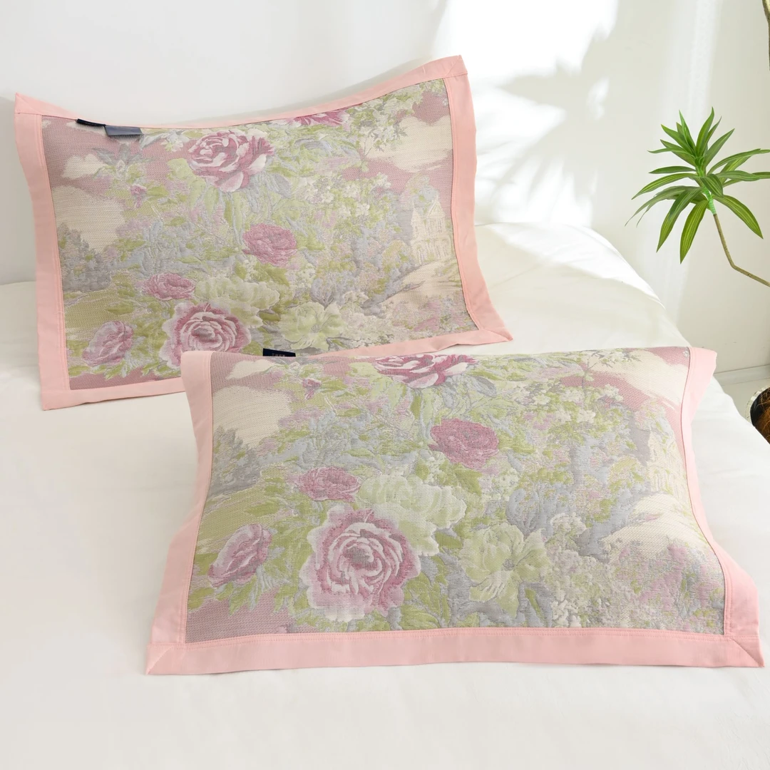 【田园牧歌】52*78cm高密枕巾柔软高档透气（一对装）