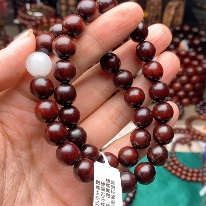 檀香紫檀（小叶紫檀）手串/手链1.1手持泥料包浆款*36