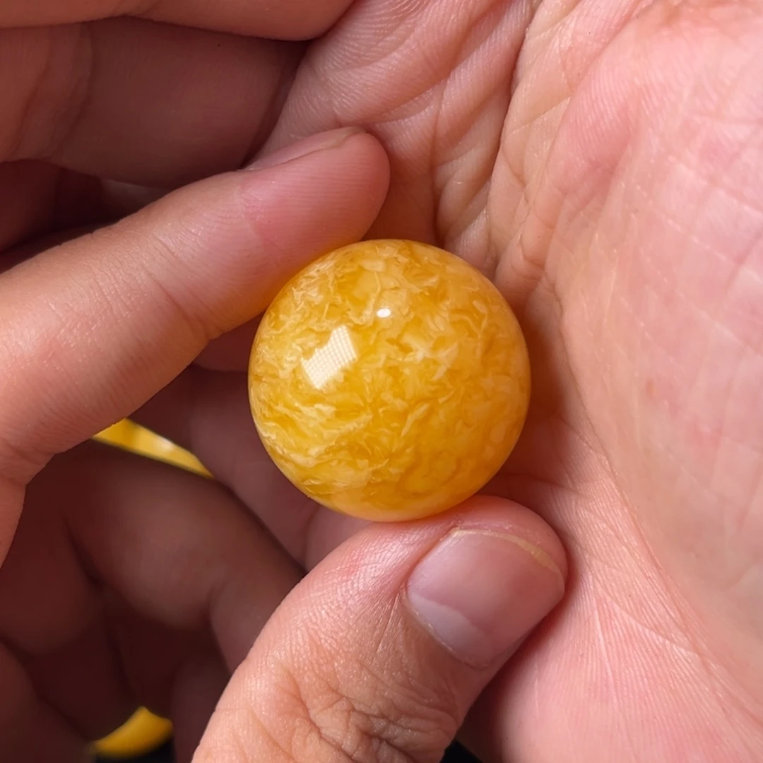 未镶嵌琥珀裸石蜜蜡焦皮料橘底蛋花汤27加