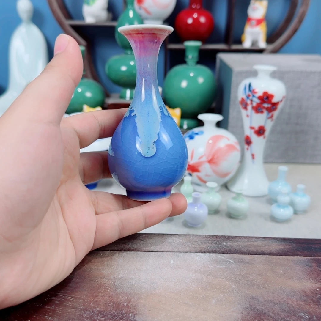 陶瓷手工小花器摆件