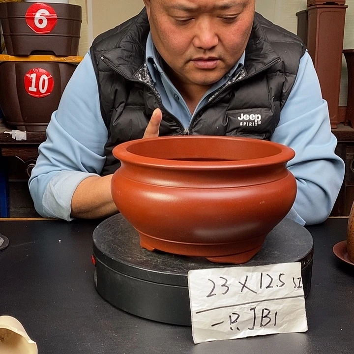 紫砂花盆货号一只JB1