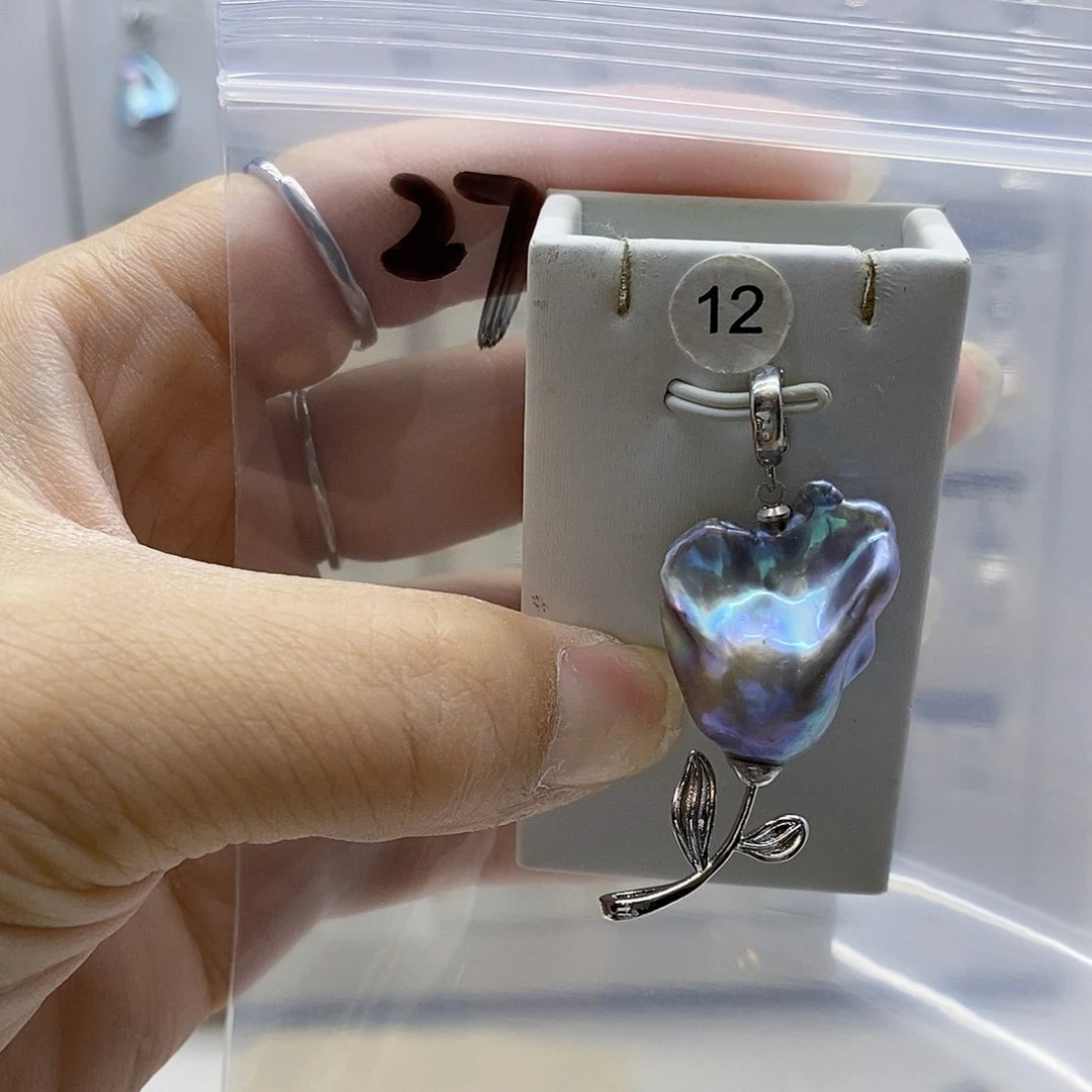 颈饰合金淡水珍珠