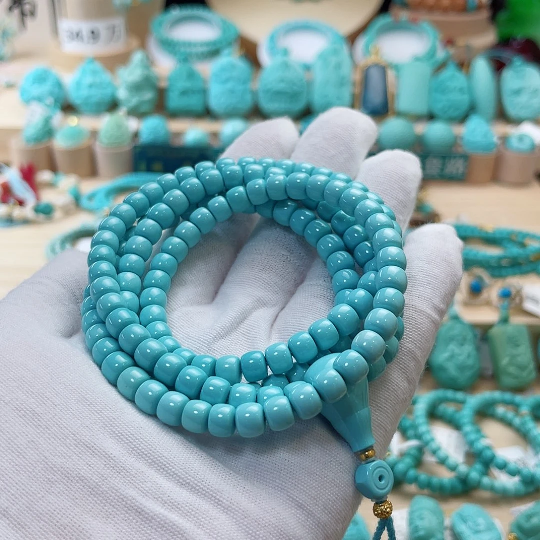 未镶嵌绿松石珠宝半成品