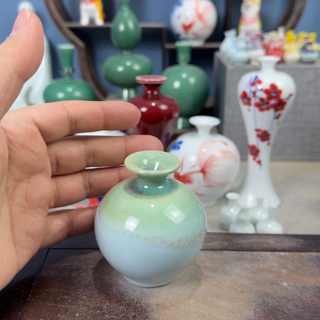 陶瓷手工小花器摆件