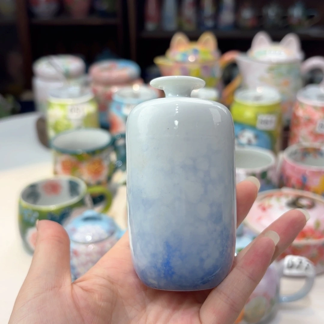 景德镇手绘高温釉下彩陶瓷茶具