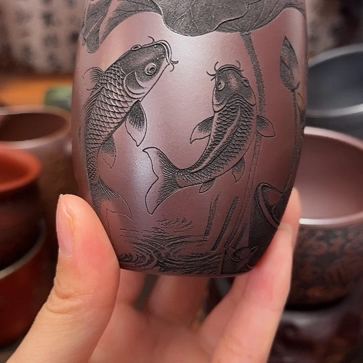 辛***道紫砂茶杯宜兴紫砂茶具正品