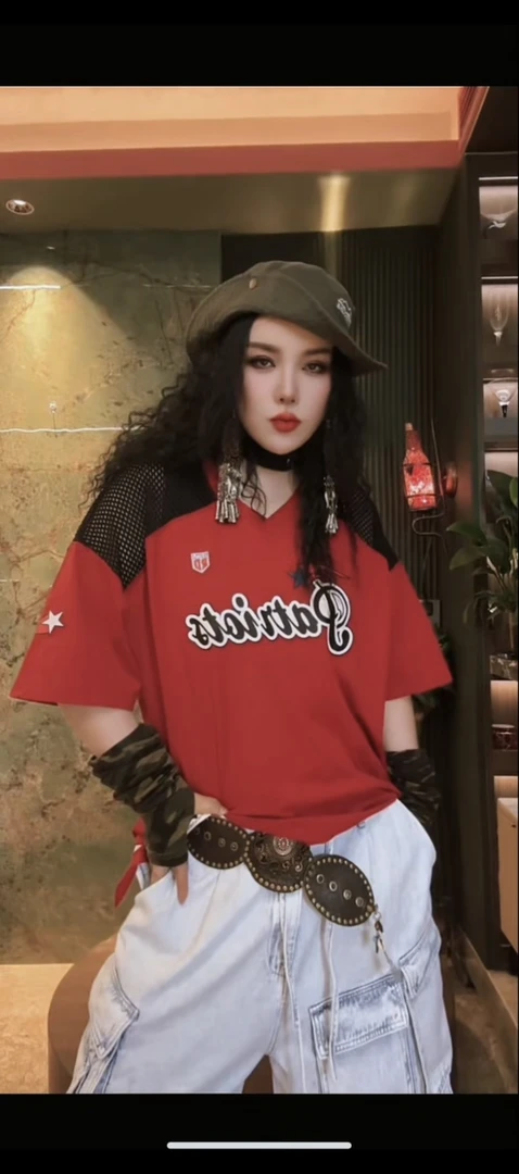 新款设计师款定制面料体恤