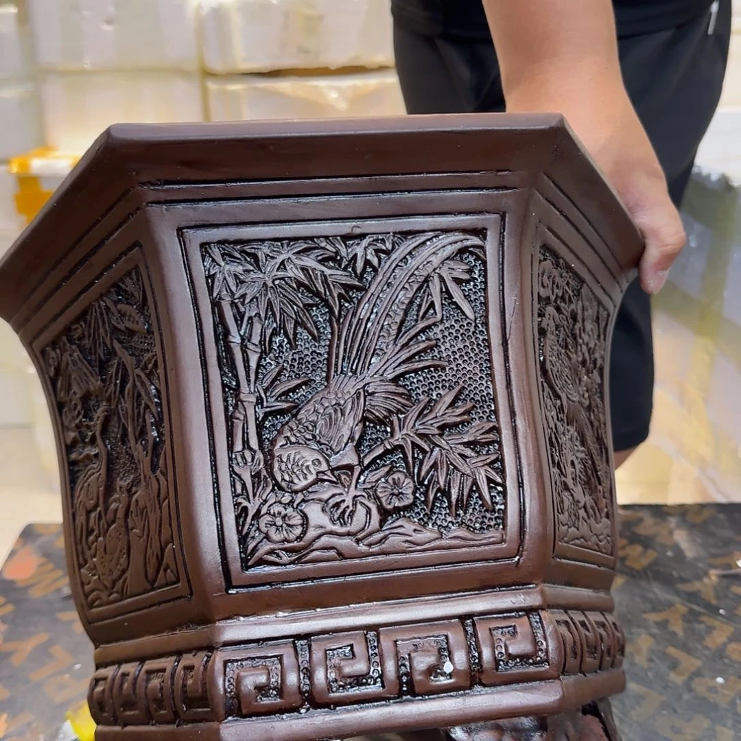 紫砂花盆口径27 24高度22