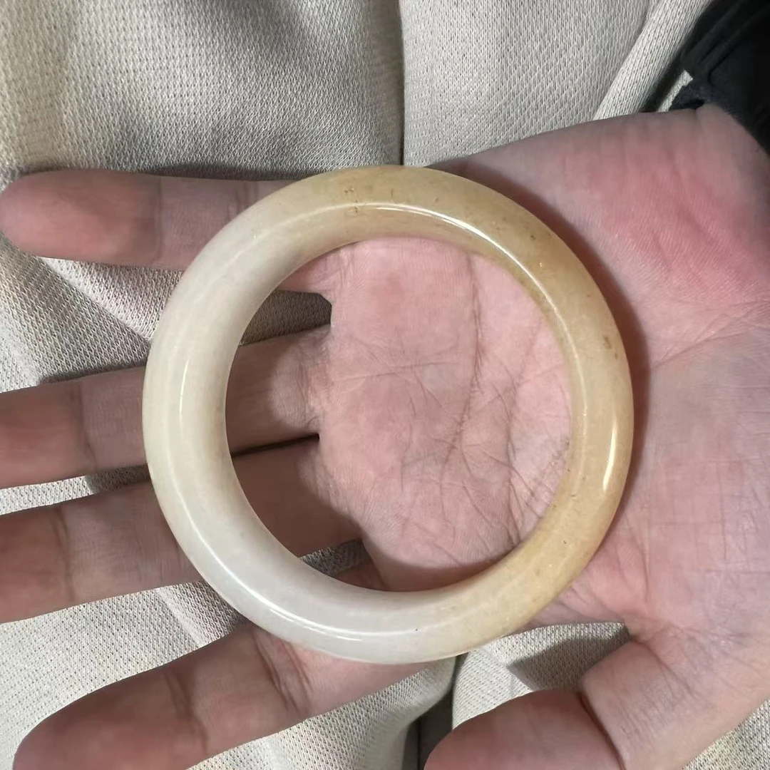 高端奢饰精美缅甸黄龙玉手镯多样性发一01