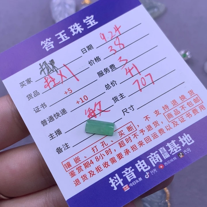颈饰未镶嵌翡翠椰**林