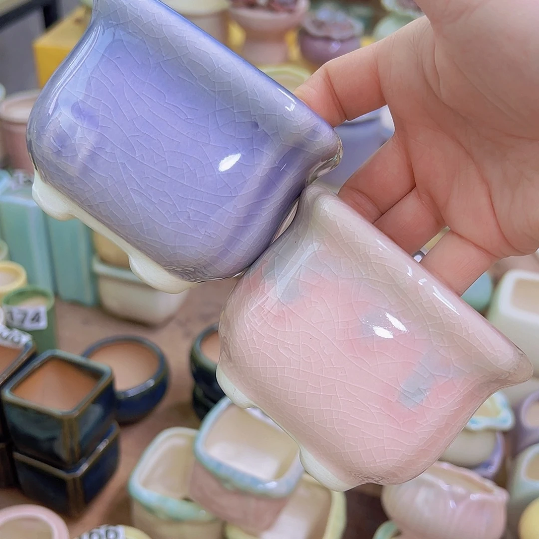 红陶陶瓷花盆当场满12包邮发货