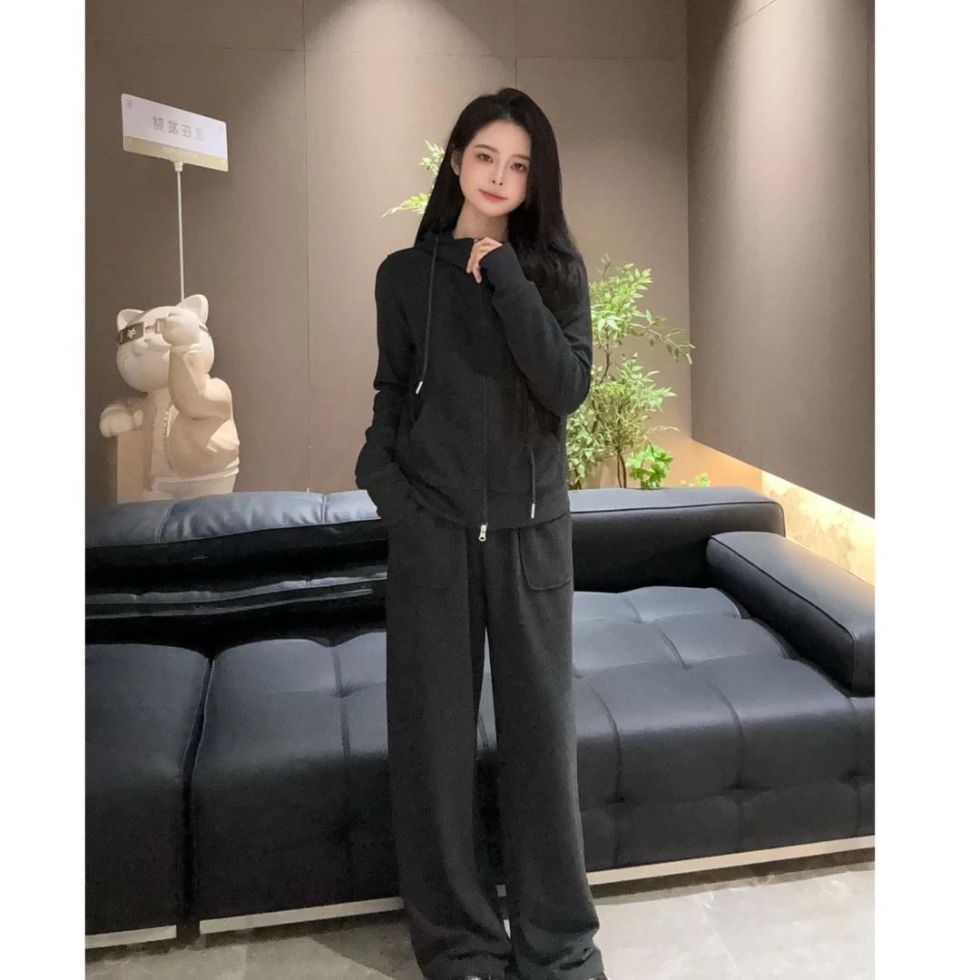 宿慕SUMU女士显瘦气质套装秋季新款2025时尚百搭潮流休闲时尚套装