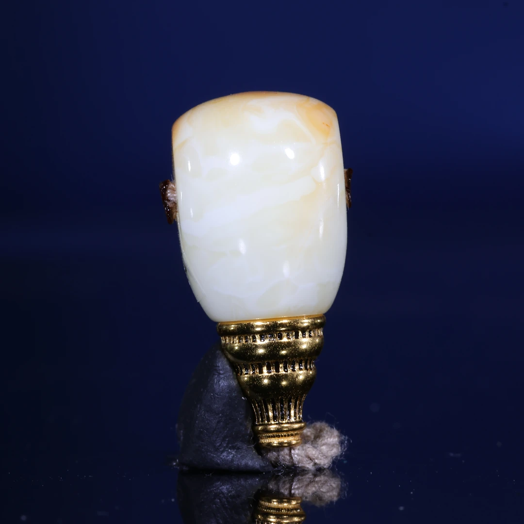 11m蜜蜡三通佛头天然原矿沁色白蜡浓蜡妖花分体三通蜜蜡配饰C11