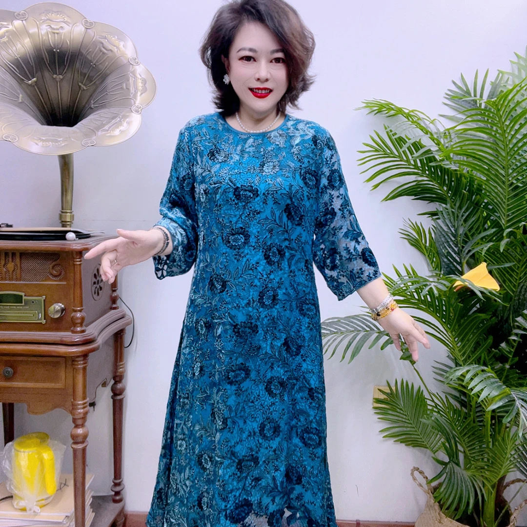 桑蚕丝连衣裙10A158-5