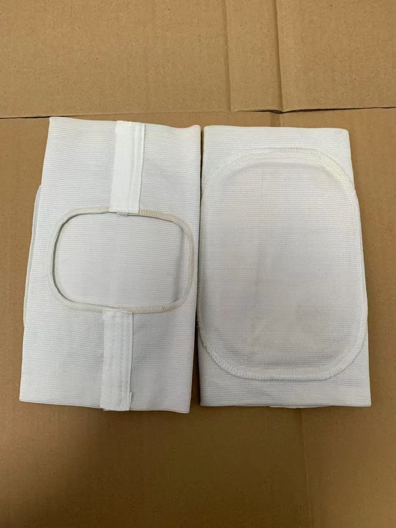 老式伞B护膝一套白色透气加厚