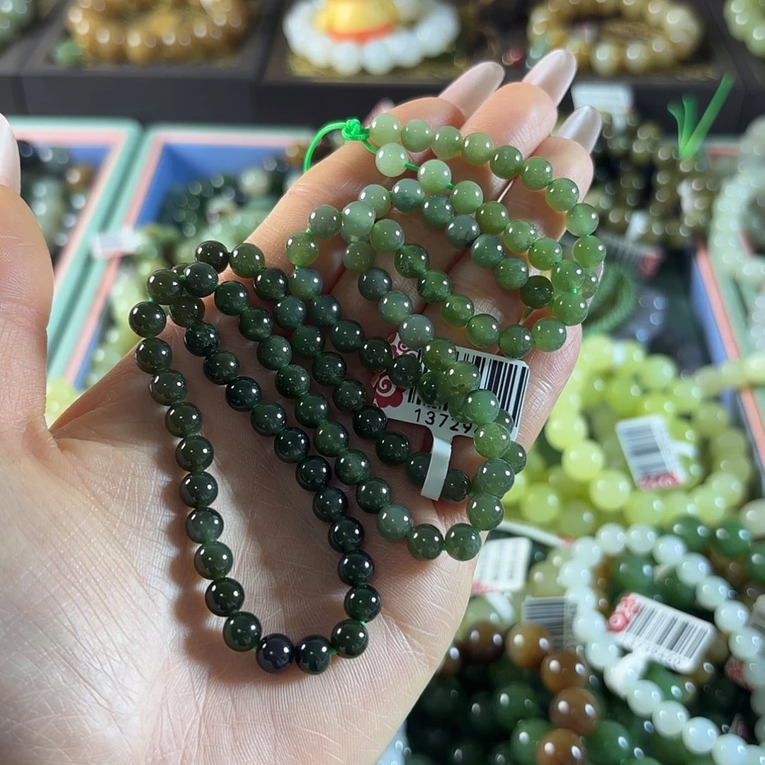 和田玉未镶嵌手链113