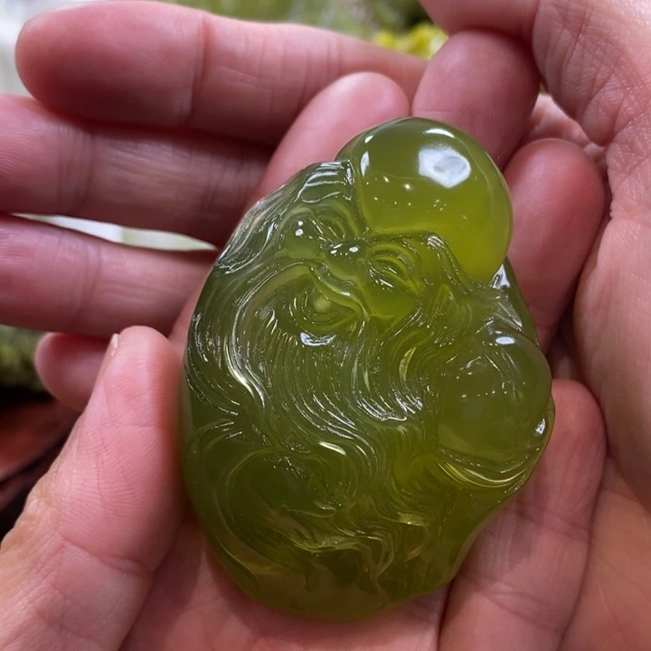 蛇纹石玉未镶嵌手把