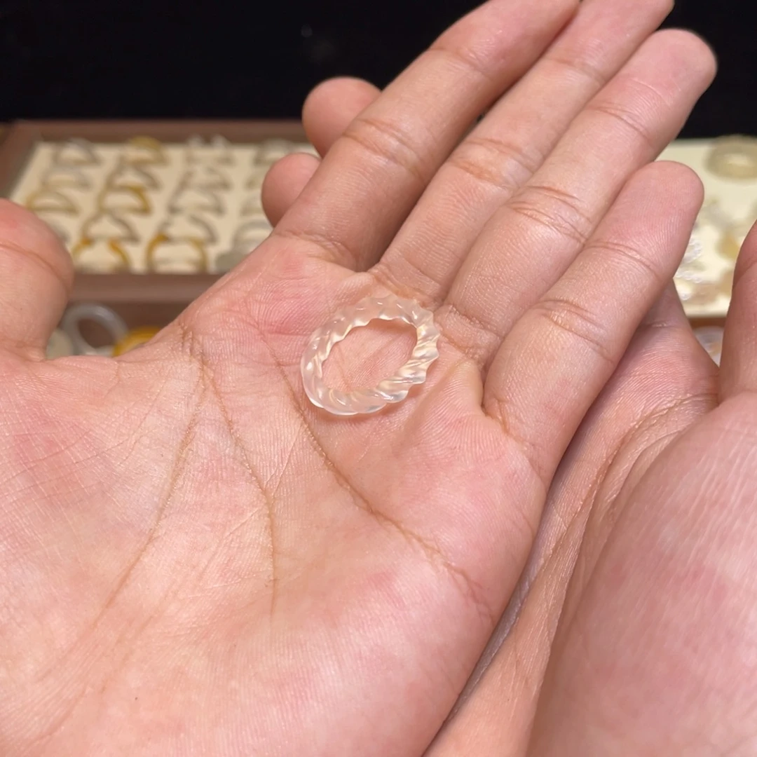 玛瑙/玉髓未镶嵌戒指40号港15