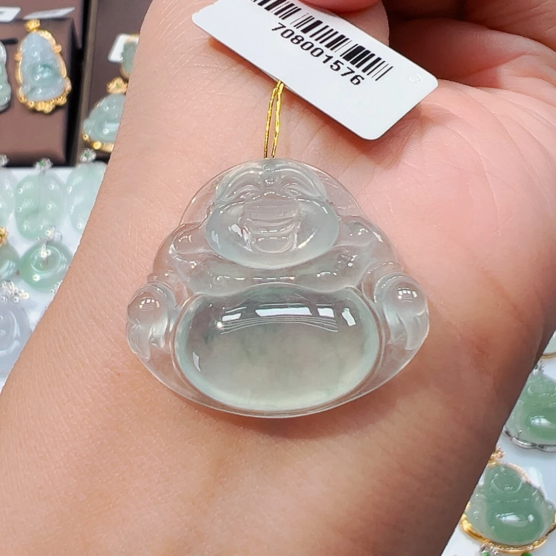 翡翠未镶嵌吊坠(不含链)佛公