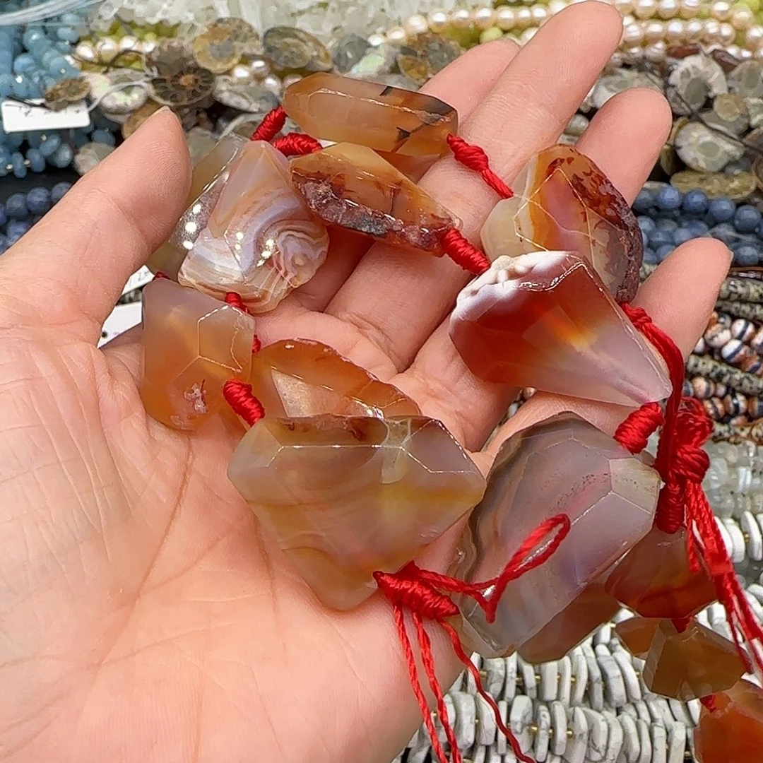 玛瑙/玉髓合金珠宝半成品玛瑙原石一条