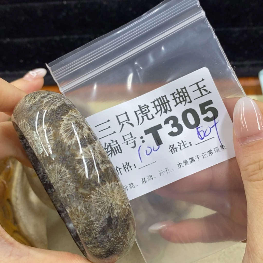 硅化珊瑚（珊瑚玉）1未镶嵌愉*