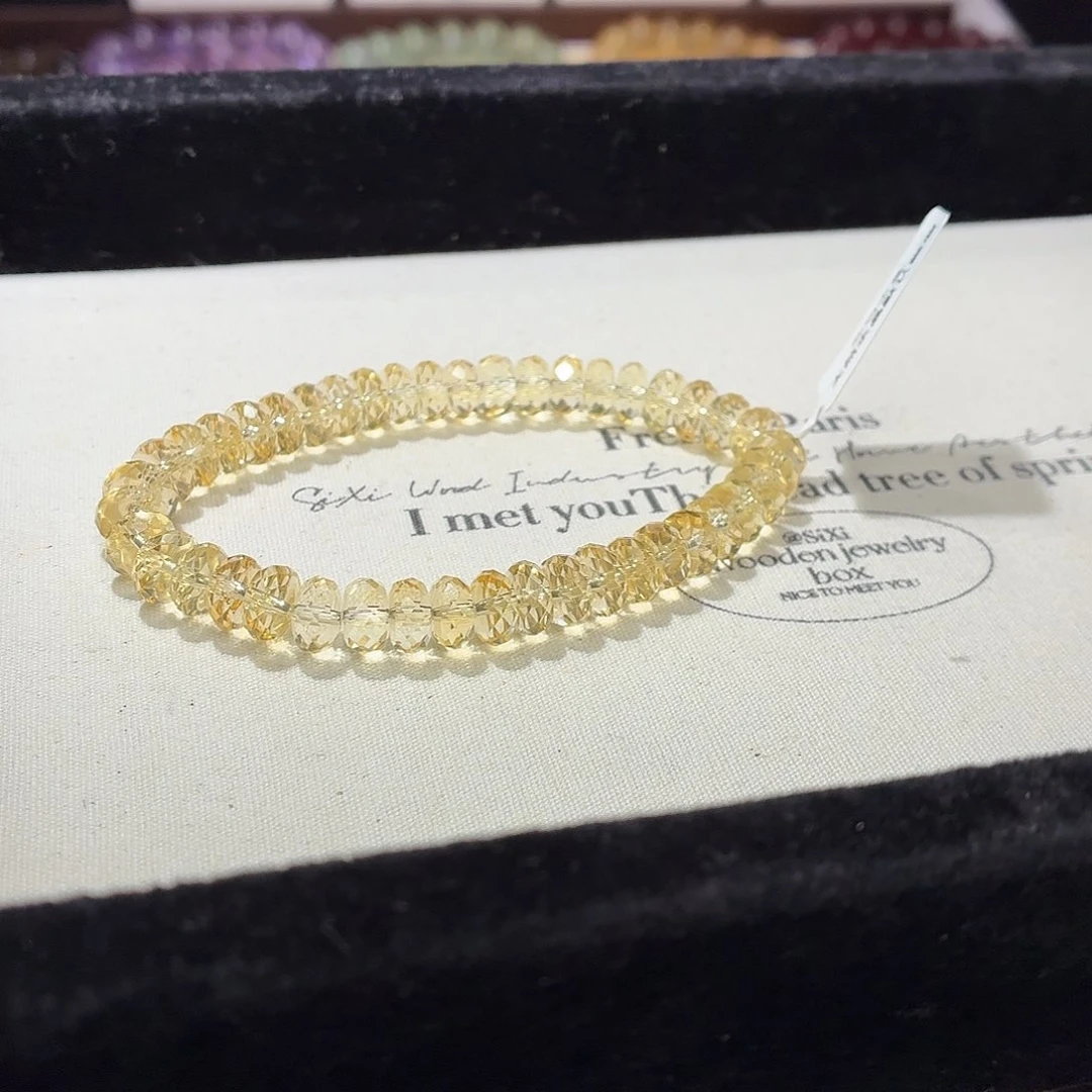 雨***妃水晶手串未镶嵌天然水晶7+15