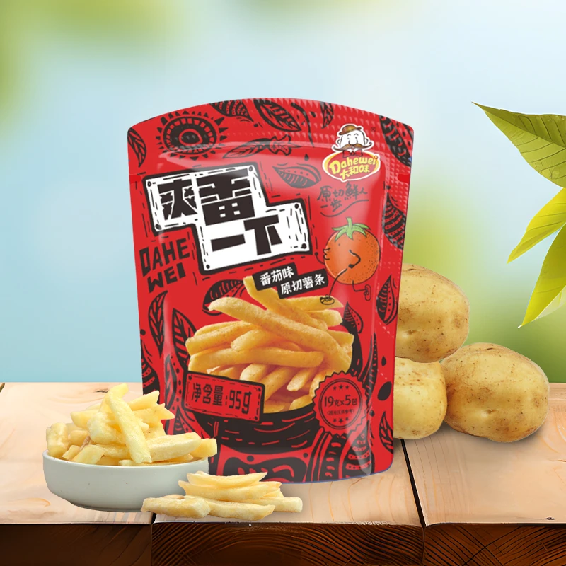 大和味原切低温非油炸香脆薯条自立大袋装95g网红解馋健康零食