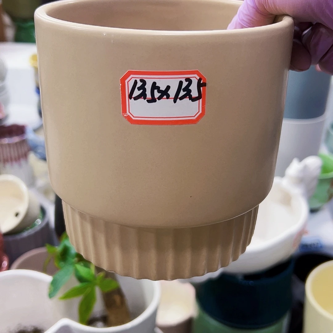 有孔外贸尾单陶瓷花盆凑单10米包邮