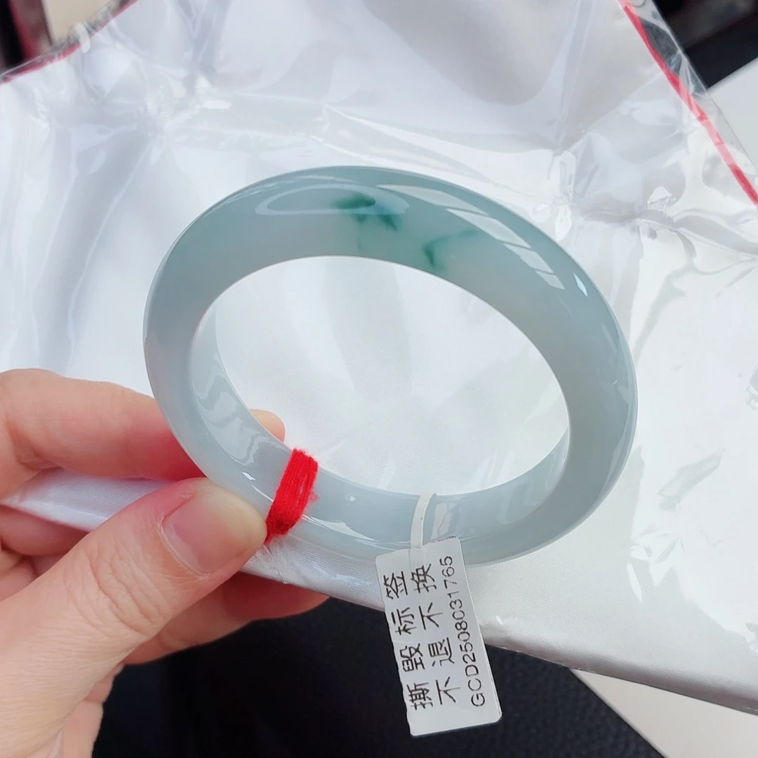 翡翠未镶嵌手镯26号-55圈口