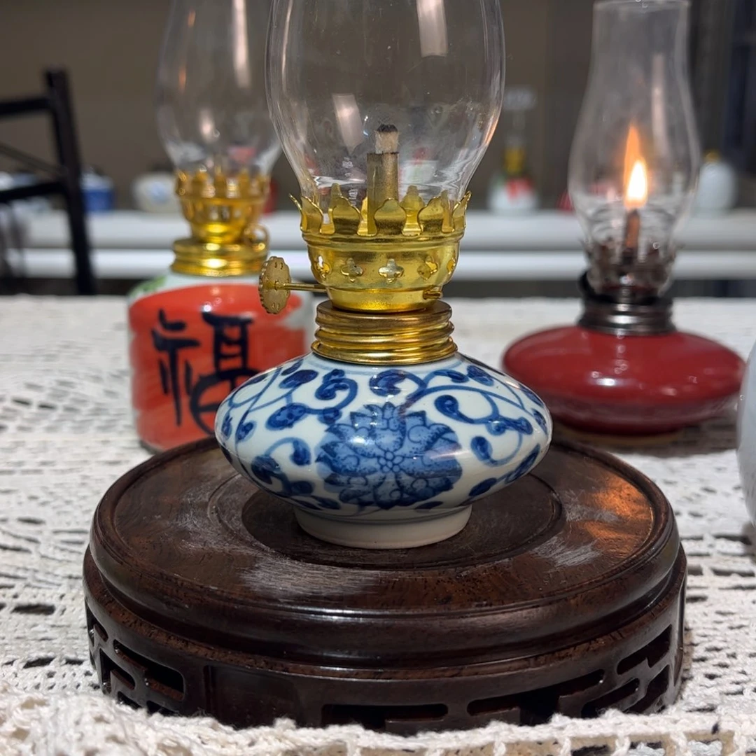 摆件景德镇陶瓷香薰灯