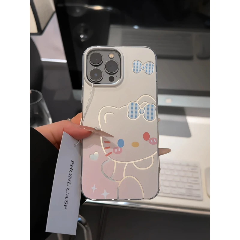 蝴蝶结kitty适用苹果17pro手机壳16华为p70羽纱imd小米15荣耀oppo