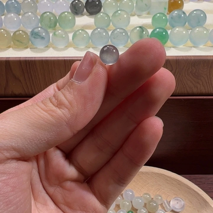 翡翠散珠天然缅甸翡翠A货7.0