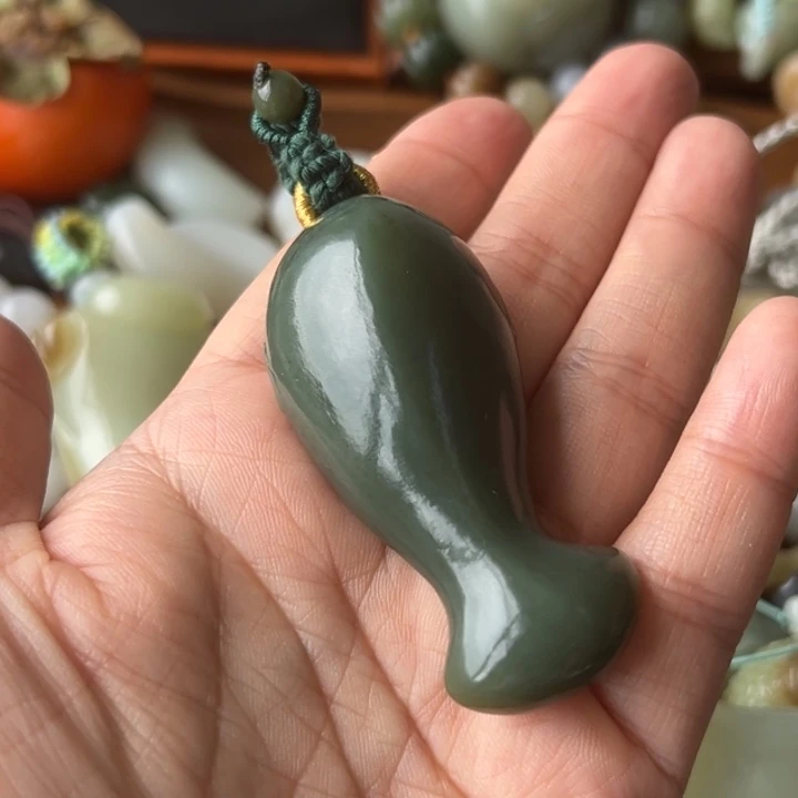 颈饰未镶嵌和田玉（糖玉）喵*喵