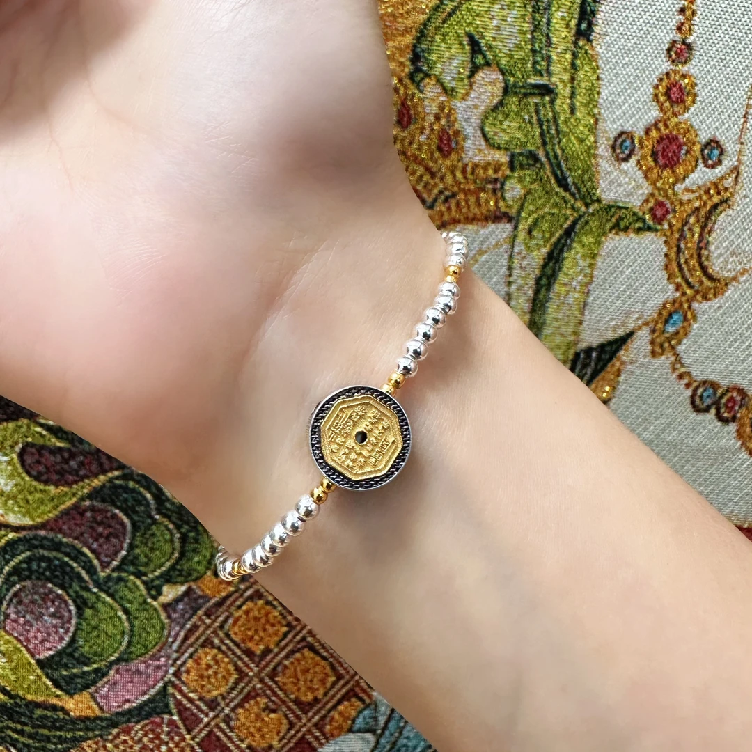 925银手链 大喜原创春款【山鬼祥云】时尚百搭串珠纯手工手链