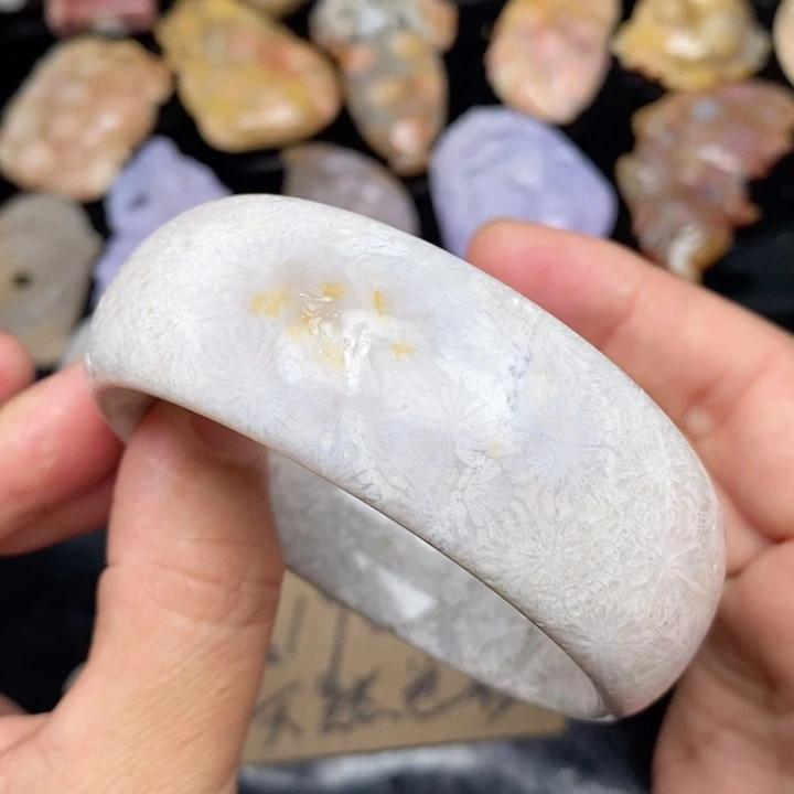 硅化珊瑚（珊瑚玉）手镯未镶嵌59